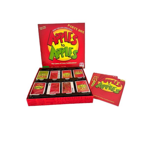 APPLES TO APPLES - PARTY BOX MATTEL GAME COMPLETE ENGLISH ONLY Game - Picture 1 of 7